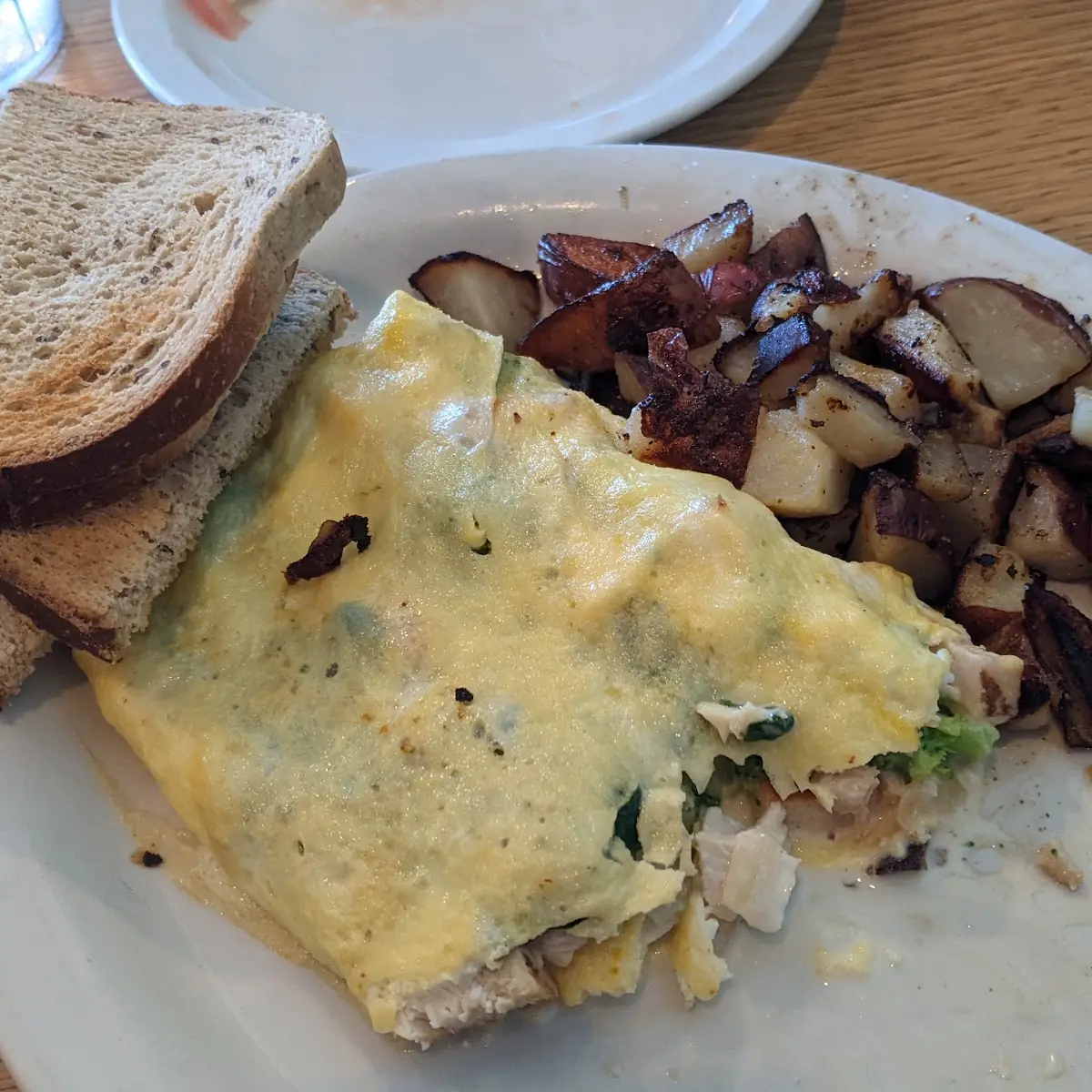 Healthy Omelette and Home Fries