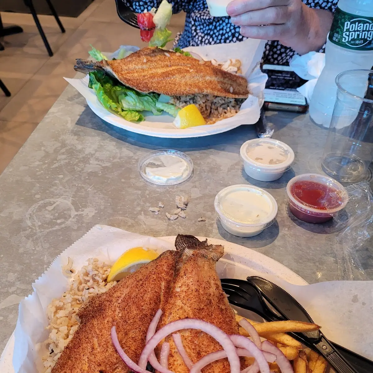 Fried Fish Taco Plate