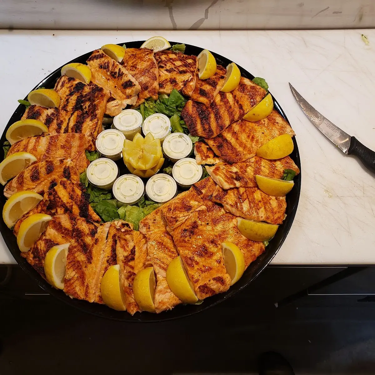 Grilled Salmon Platter