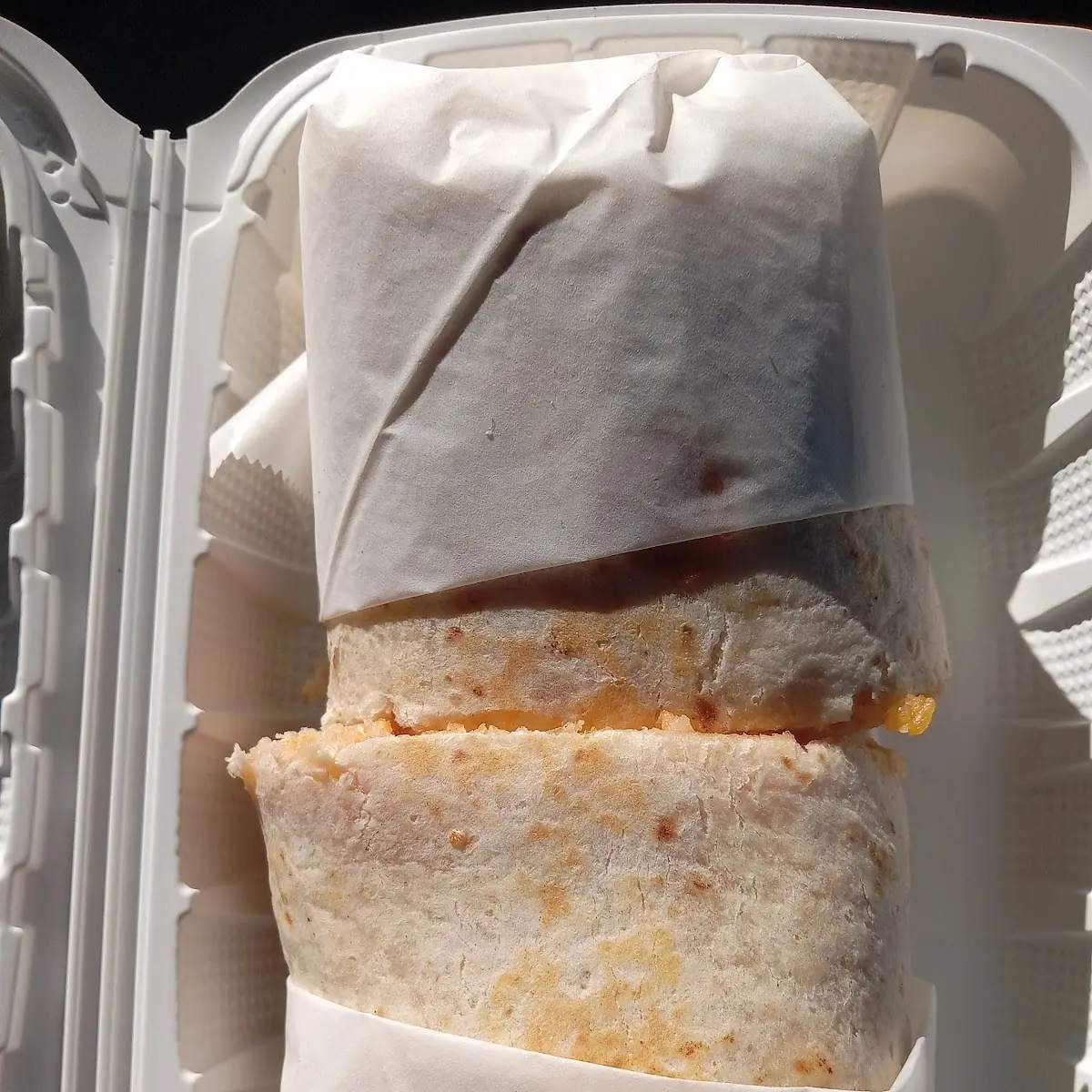 Potato Egg and Rice with Cheese Burrito