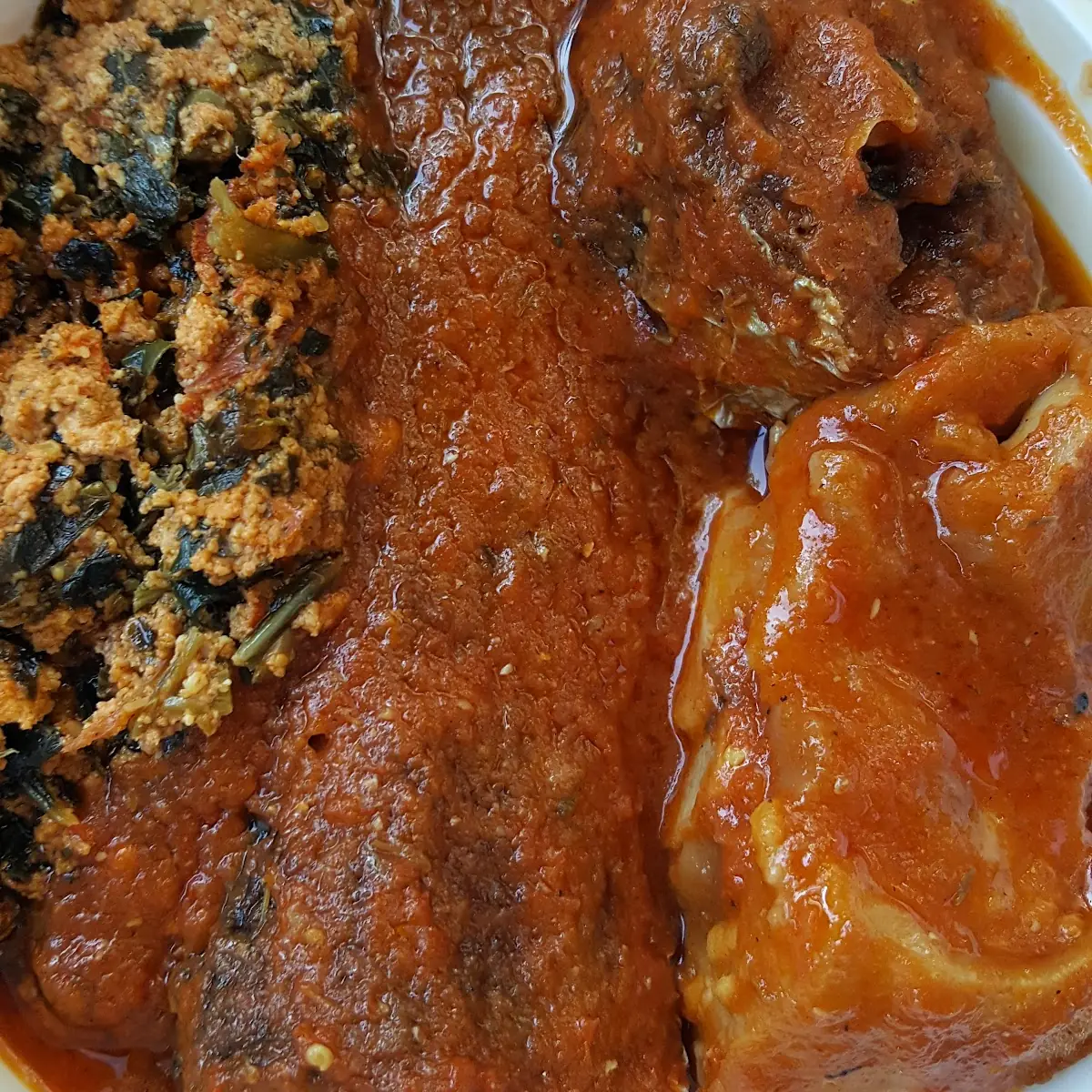 Egusi with Fried Fish