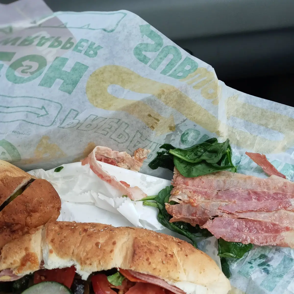 Raw Bacon and Italian Sub