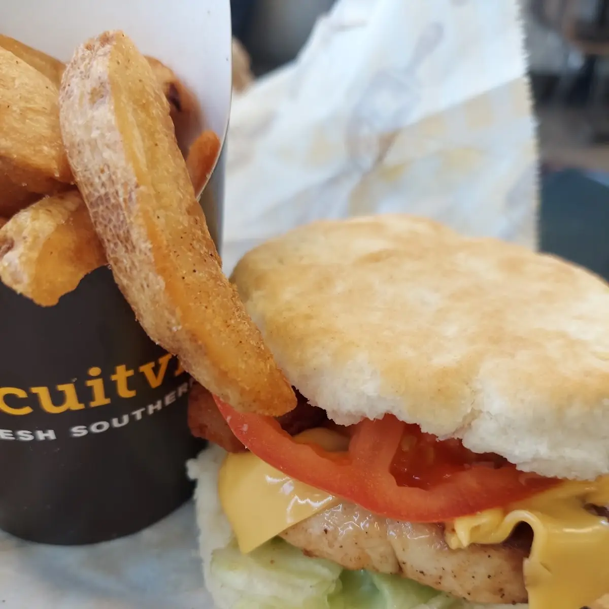 Chicken Club Biscuit