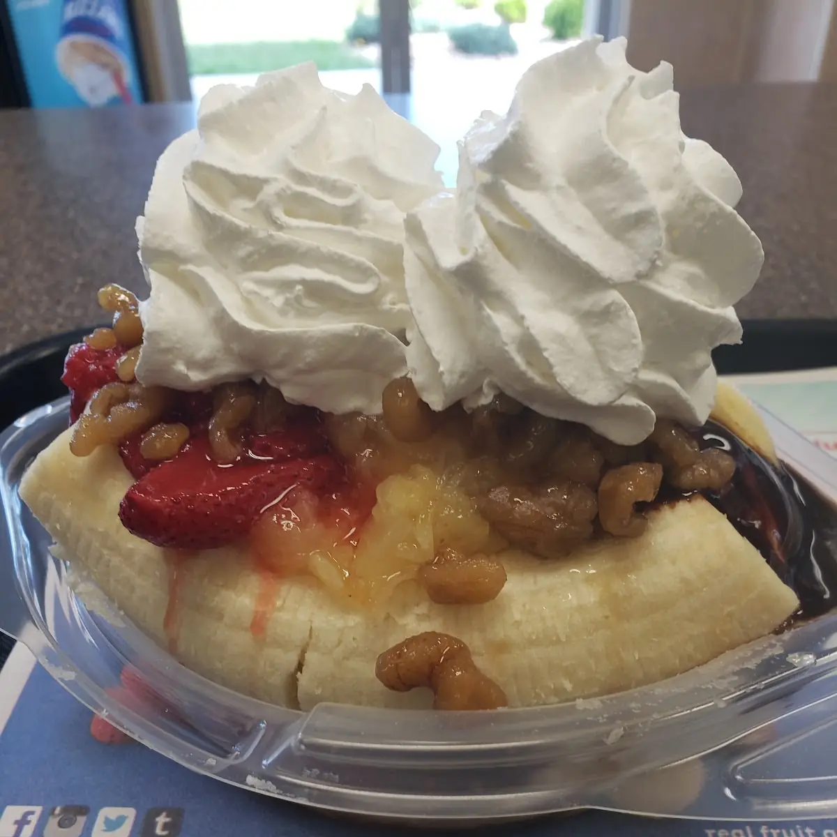 Banana Split with Wet Nuts and Extra Whipped Cream
