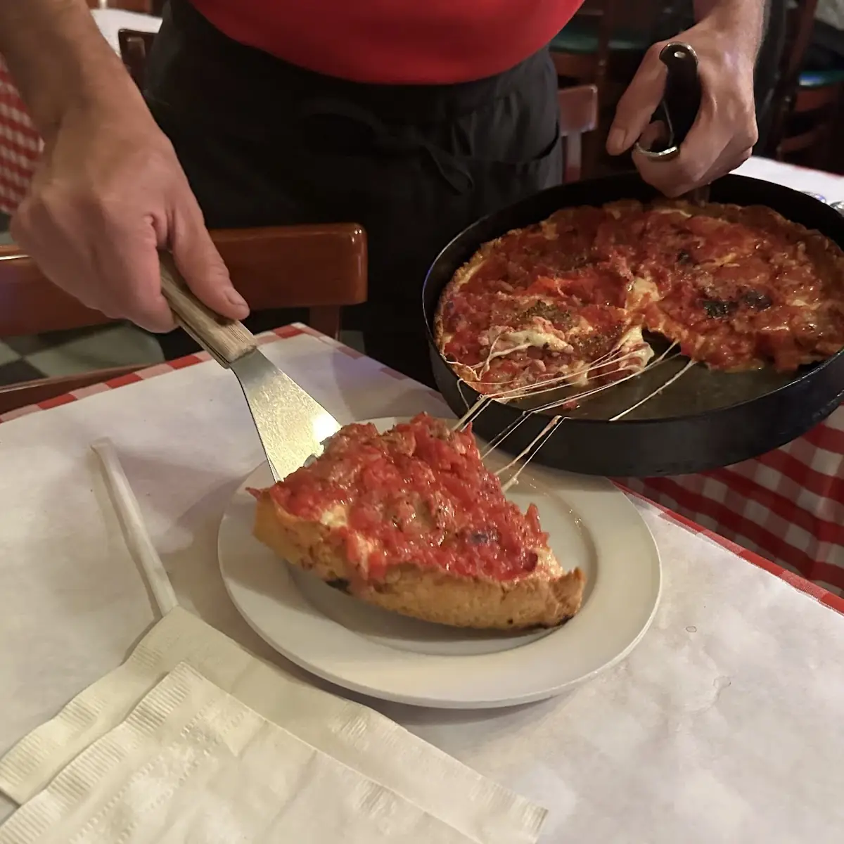 Deep Dish Cheese Pizza Chicago