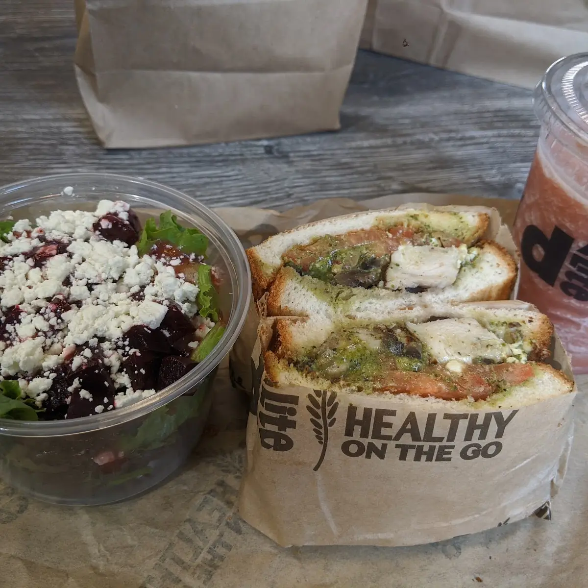 Sweet Beets Chicken Panini House Smoothie