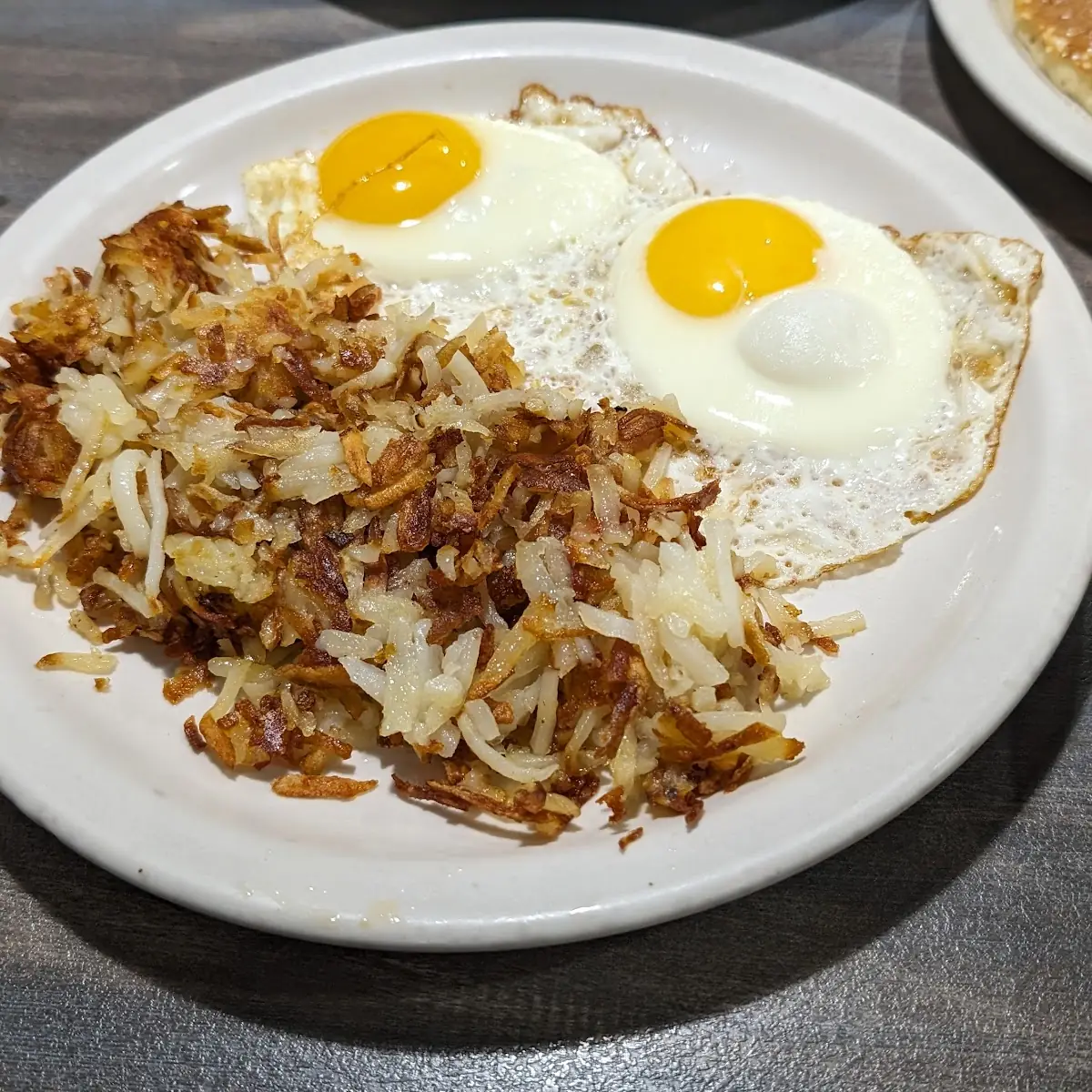 Sunny Side of Eggs with Hash Browns