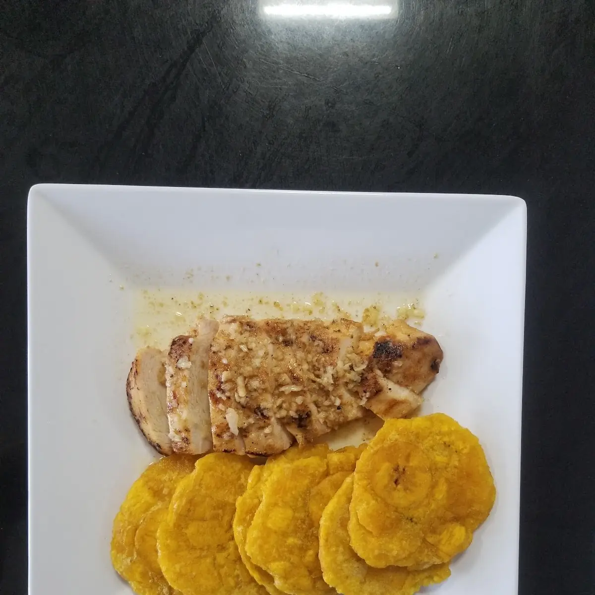 Garlic Chicken with Mofongo