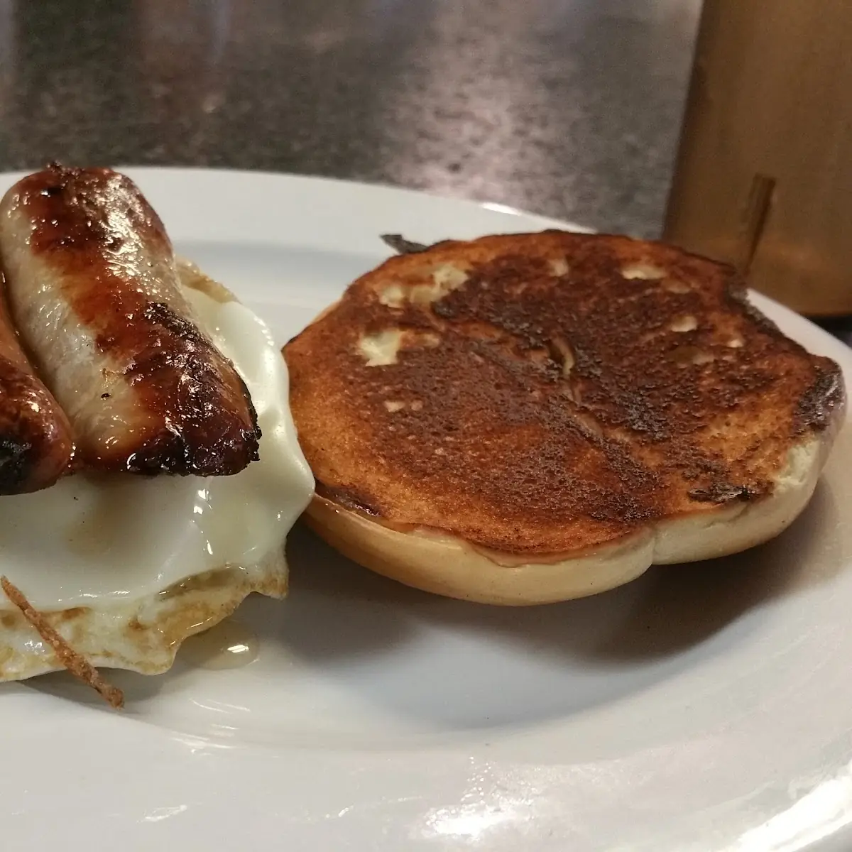 Sausage Egg and Cheese on a Bagel