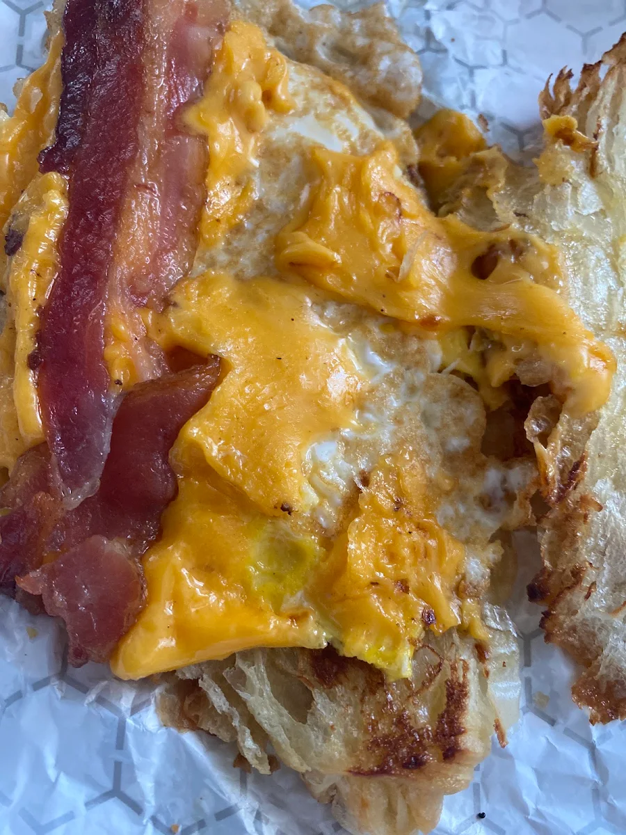 Croissant with Bacon Egg and Cheese