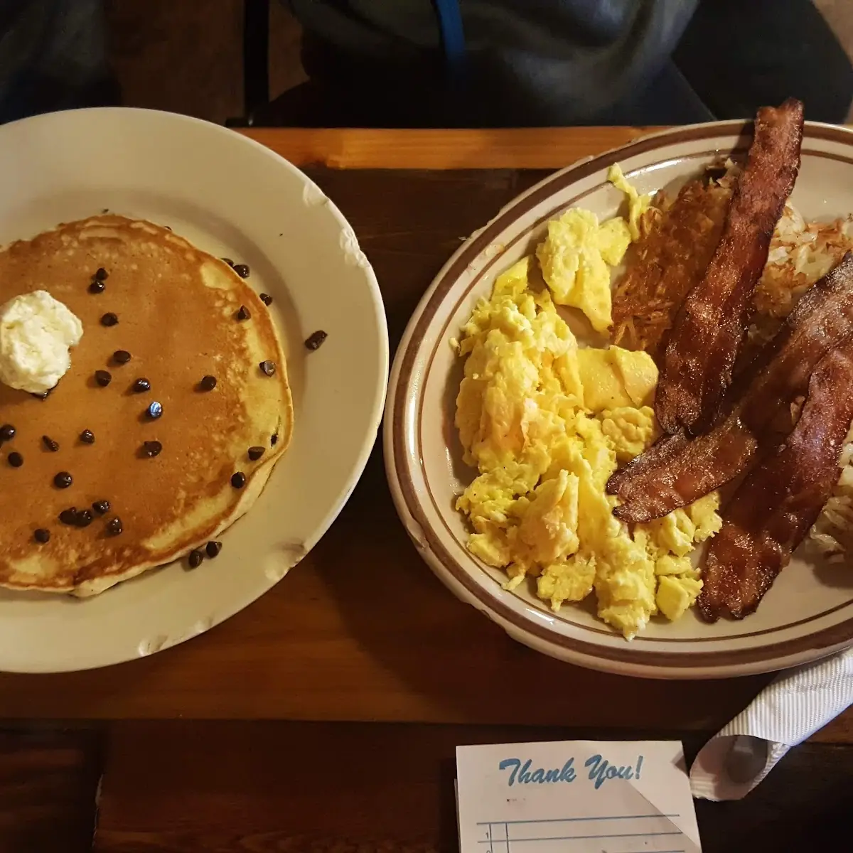 Kids Plate with Chocolate Chip Pancake