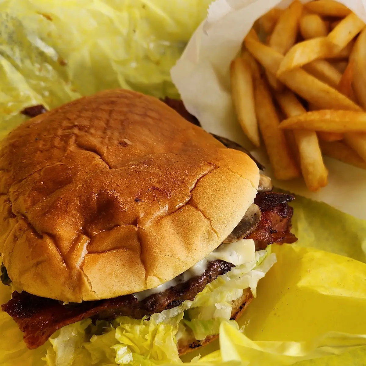 Bacon Swiss Mushroom Burger