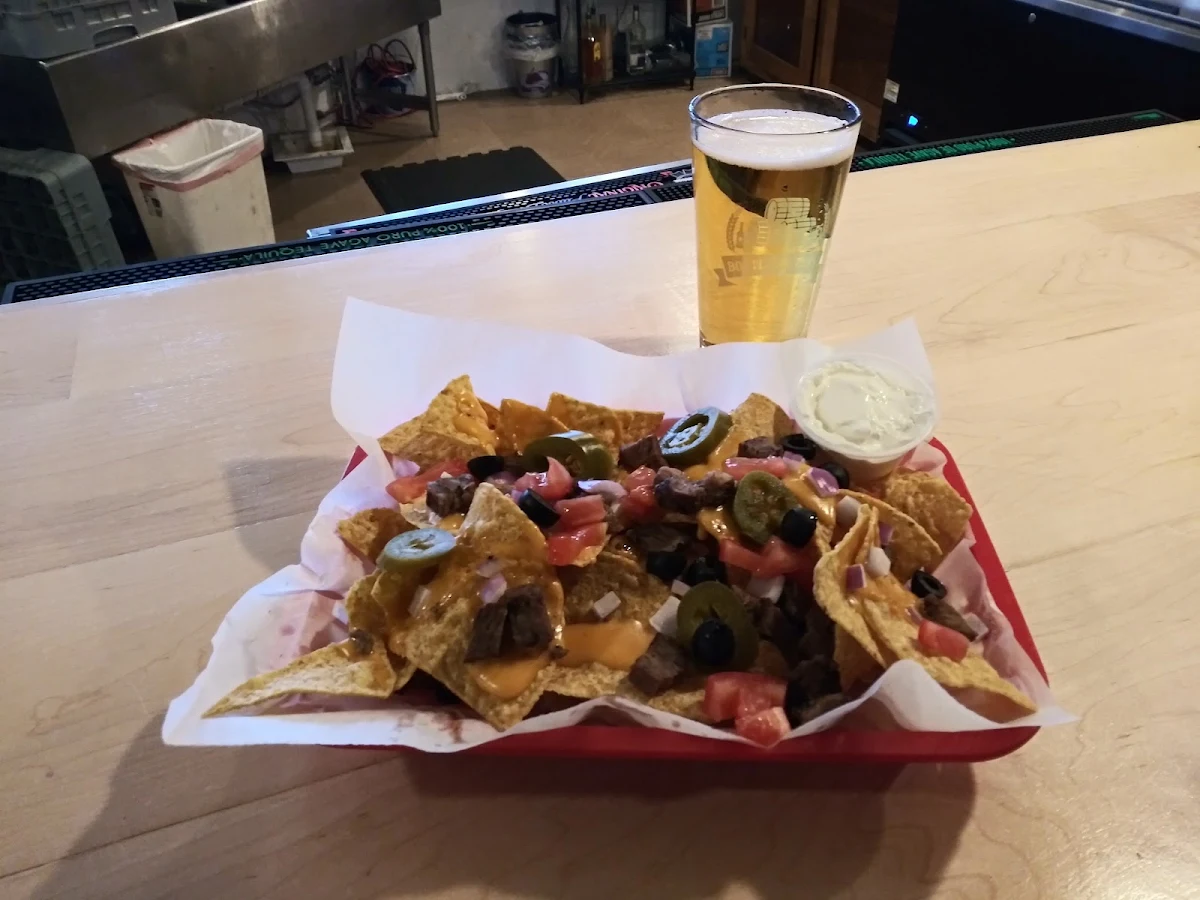 Beer Cheese Nachos with Steak