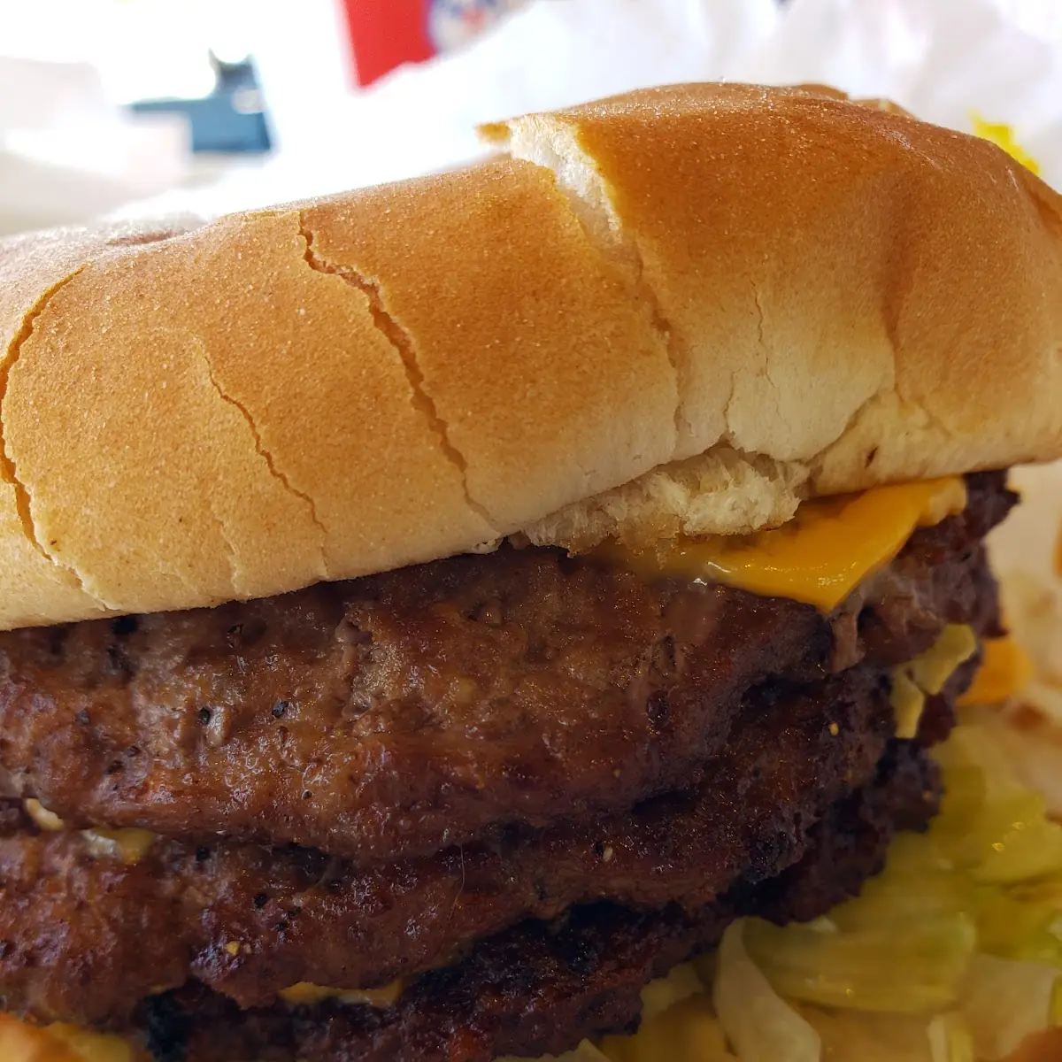 4 Triple Cheeseburger