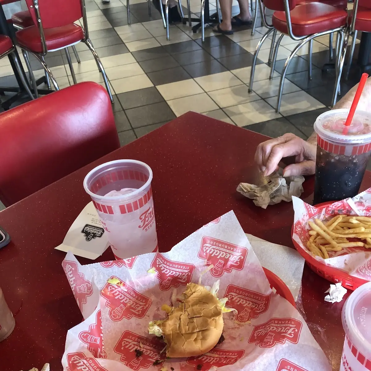 Cheese Burger and Fries