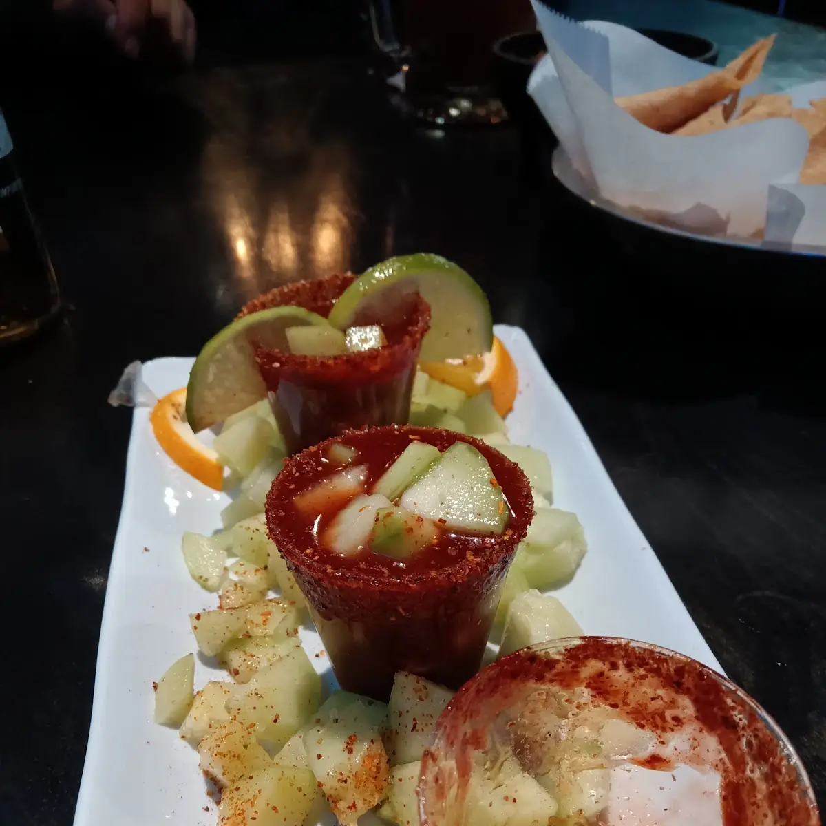 Tequila Shots with Shrimp