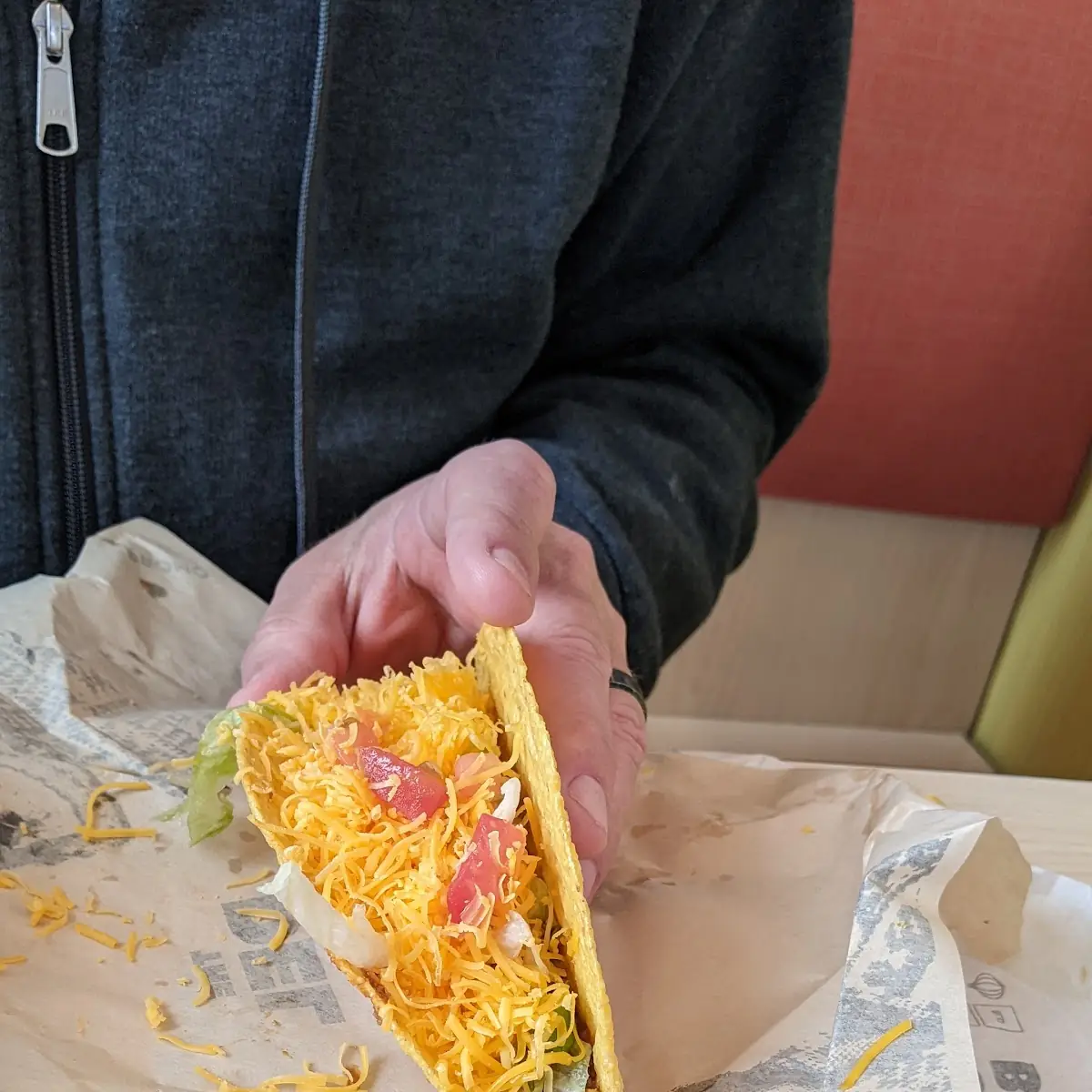 Simple Hard Shell Taco Look at All That Cheese