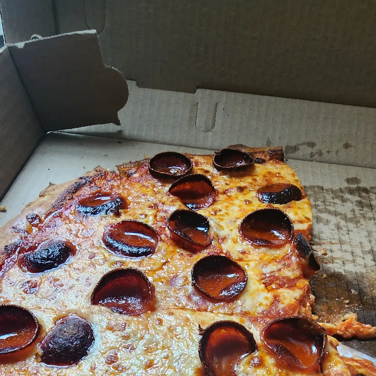 Thin Crust Cheese and Pepperoni Pizza