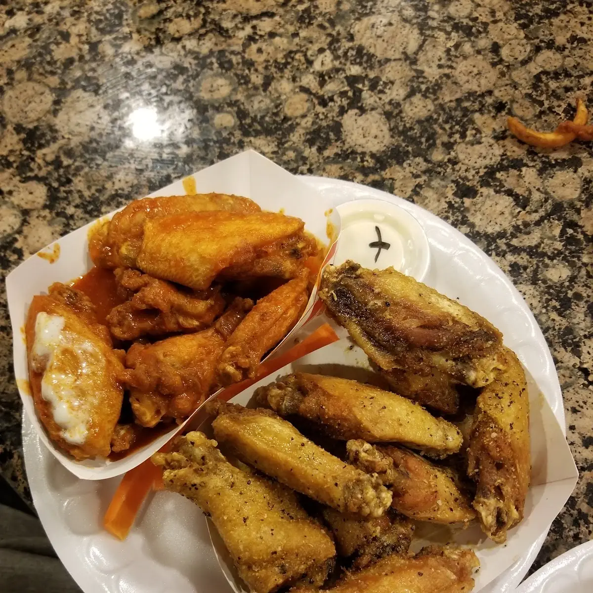 Hot Wings and Lemon Pepper Wings