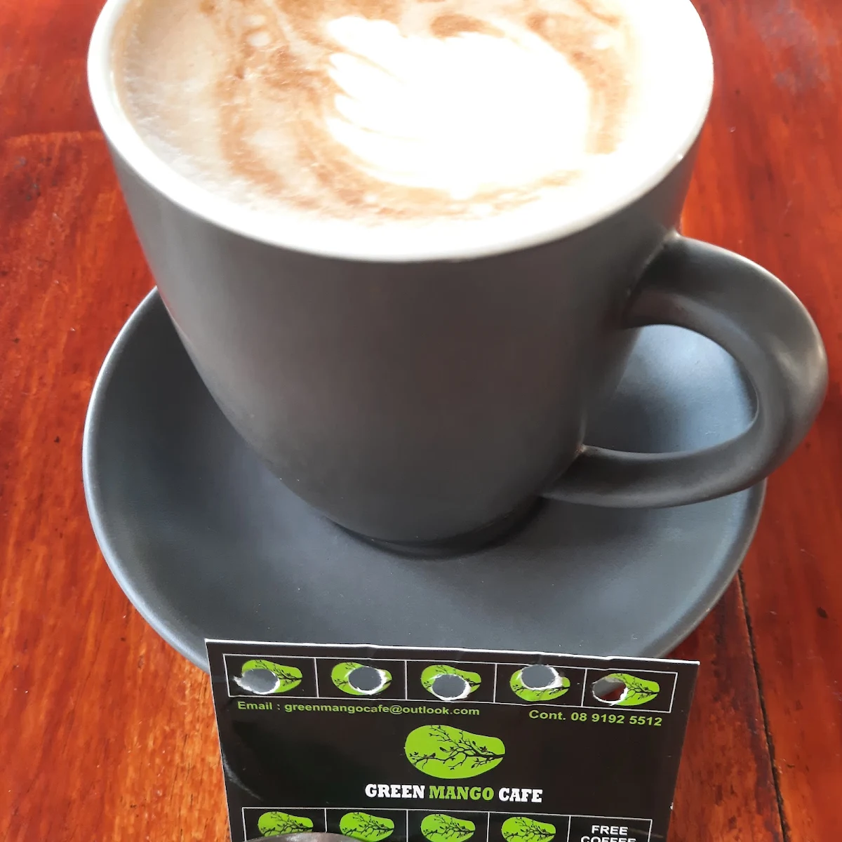 Soy Flat White, The Green Mango Cafe