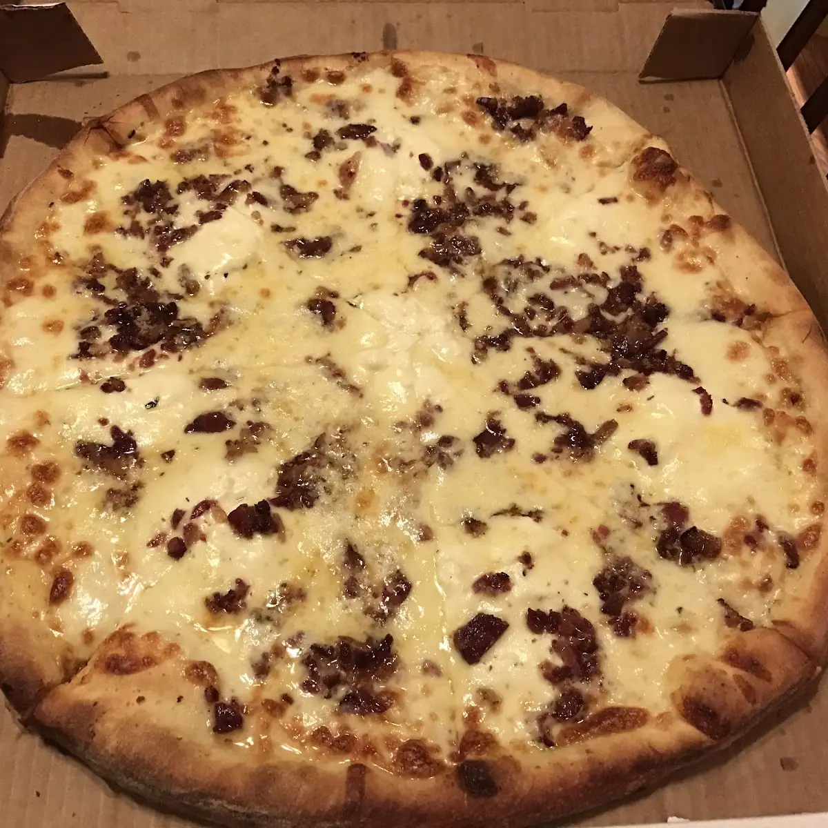 White Pizza w Bacon