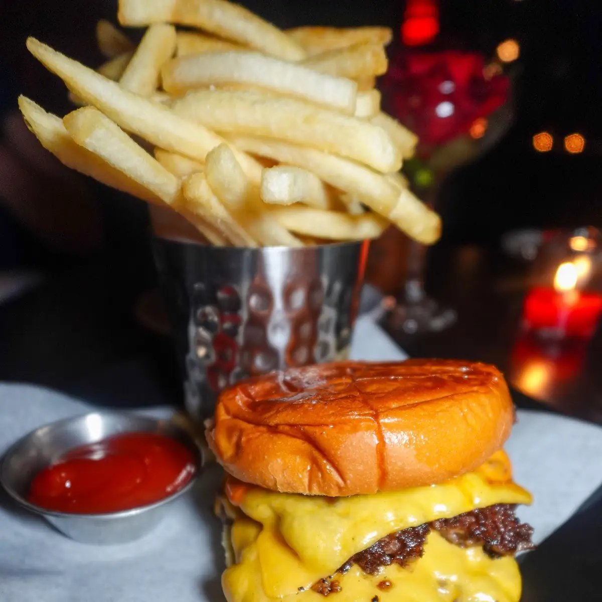 Smashed Burger & Fries
