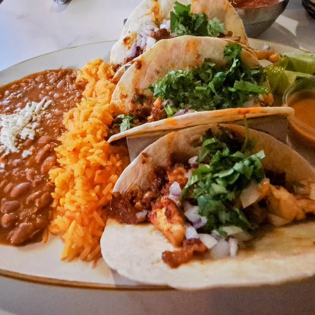 Pastor Fish Chicken Tacos