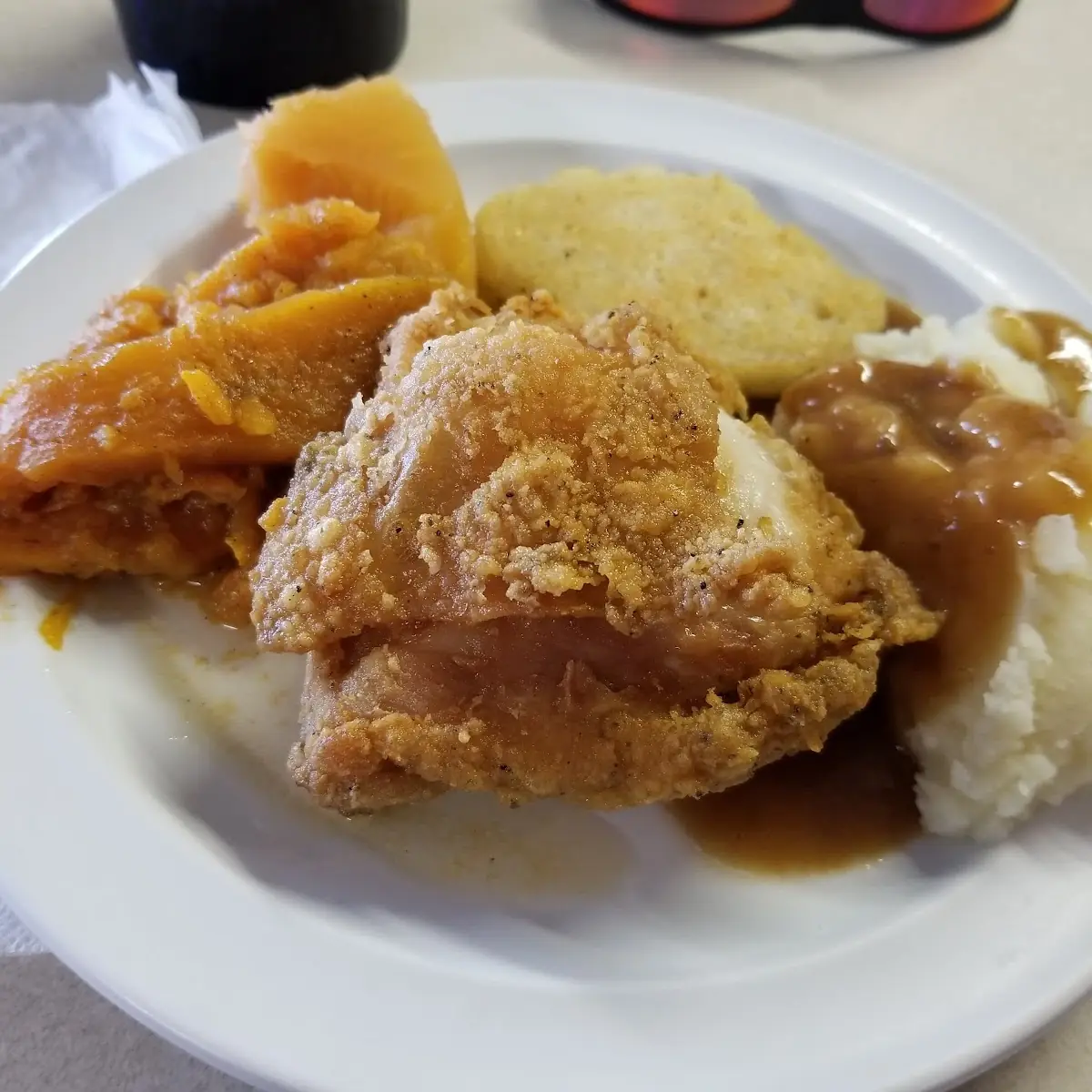 Fried Chicken Mashed Potatoes with Gravy
