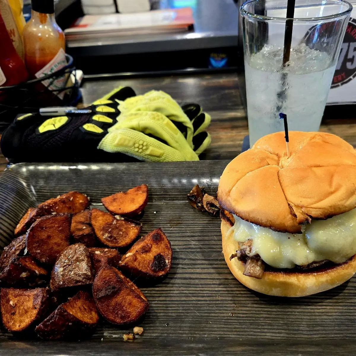 Mushroom Swiss Burger