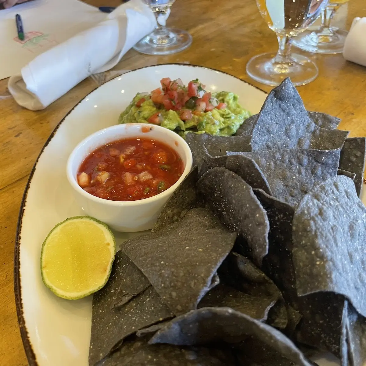 Blue Corn Chips & Guacamole