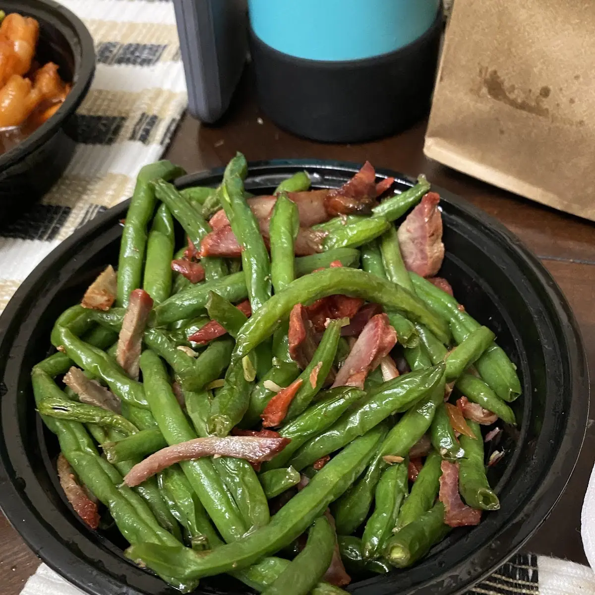 Roast Pork w String Beans