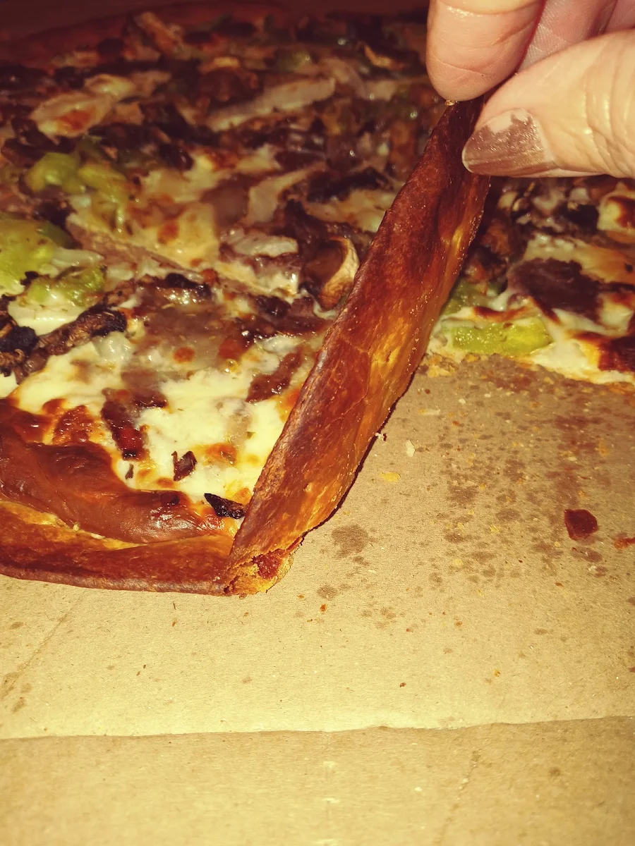 Thin Crust Philly Cheesesteak Pizza