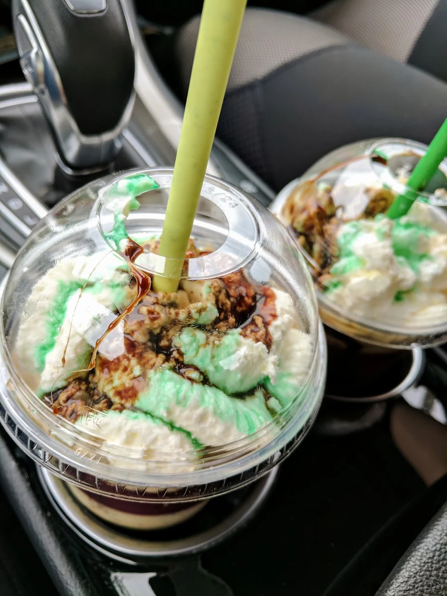 Mint Chocolate Chip Ice Cream Mocha