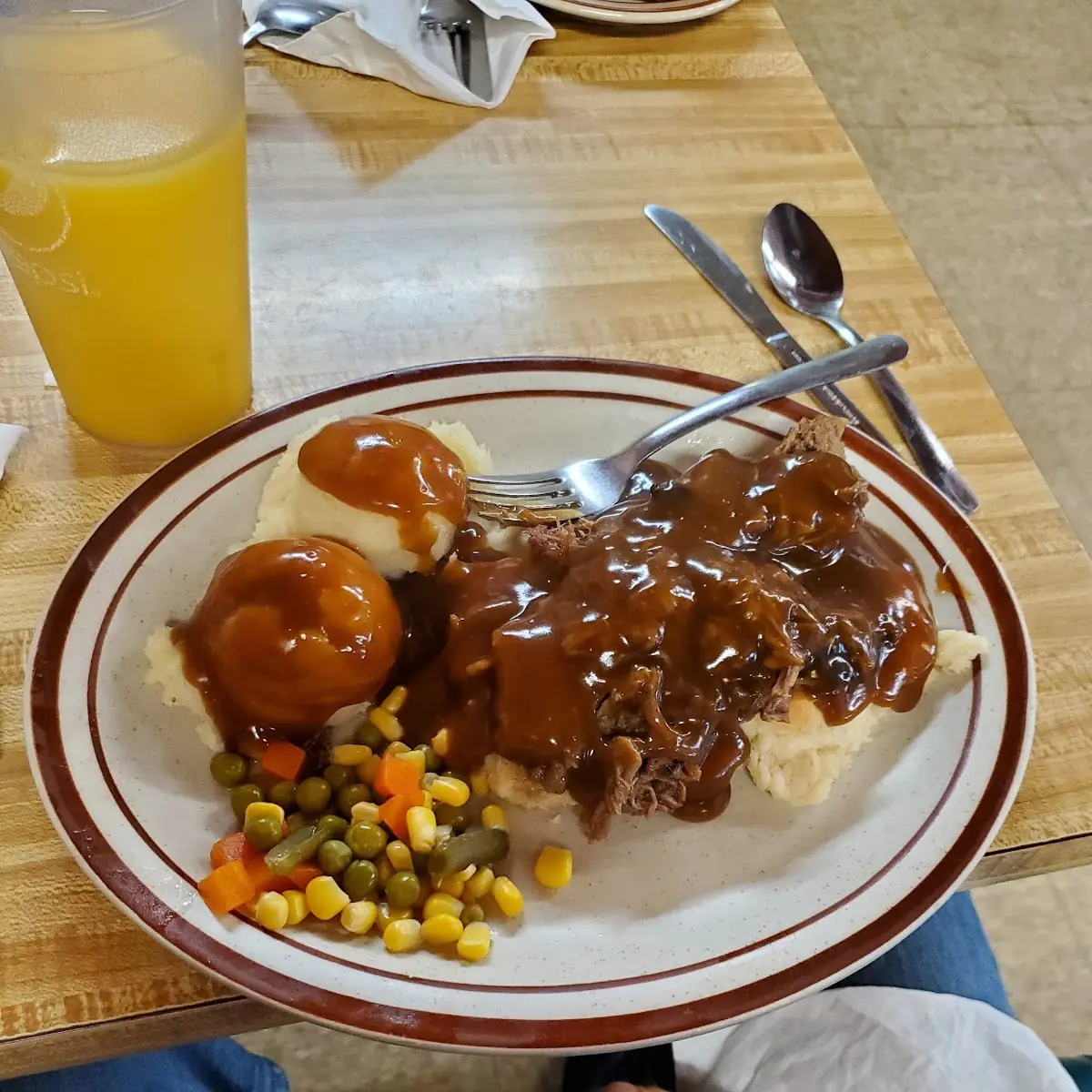 Open Faced Roast Beef