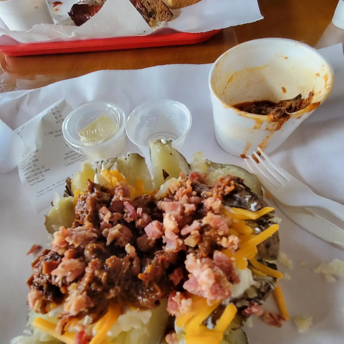 Loaded Tater with Chop Beef