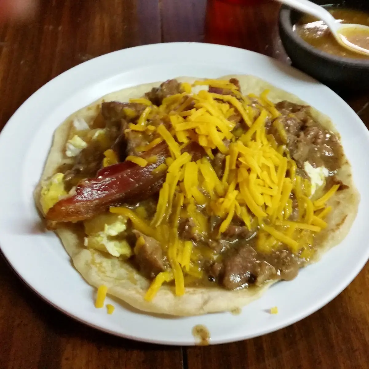 Beef and Bacon Surprise Breakfast Burrito