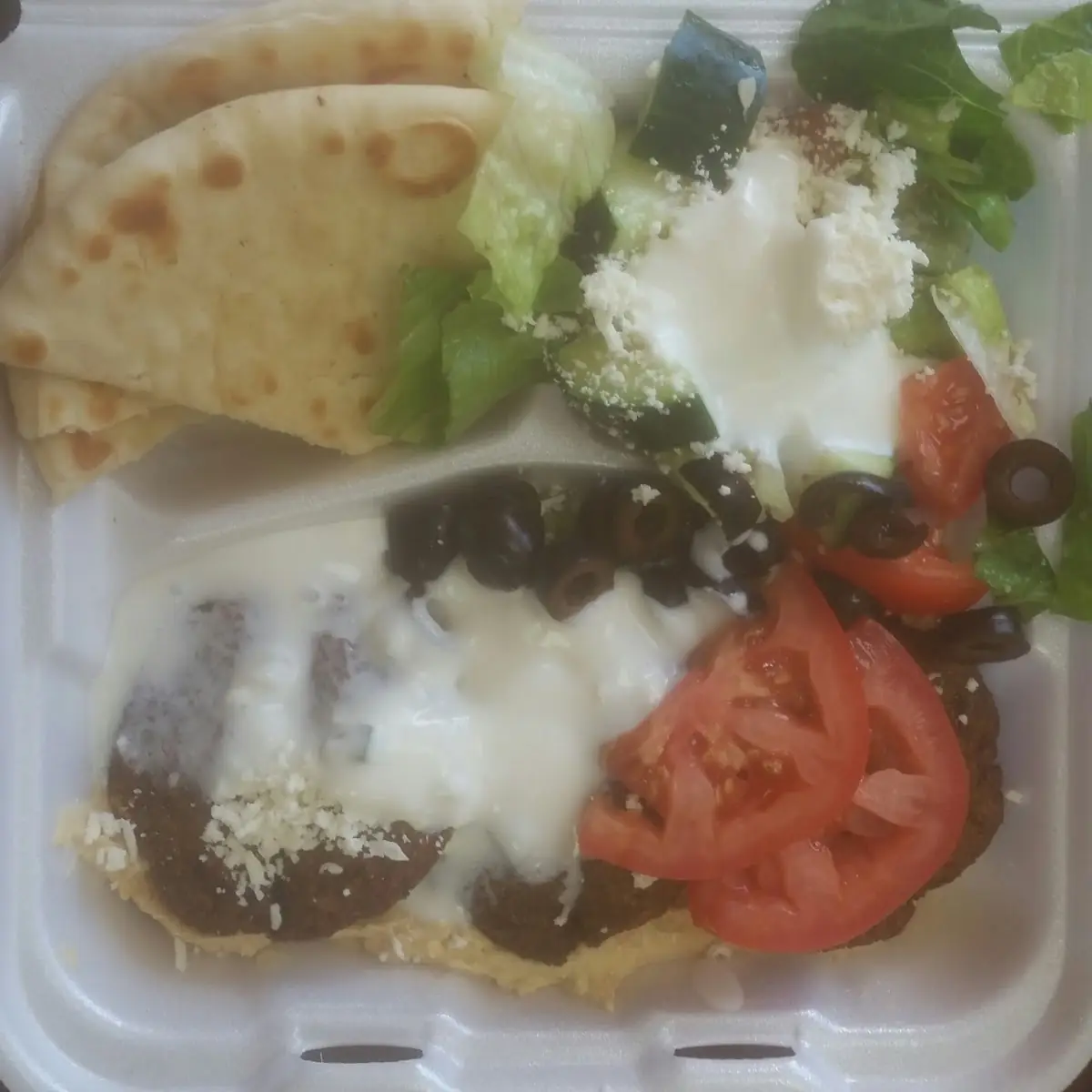 Pita Bread and Greek Salad