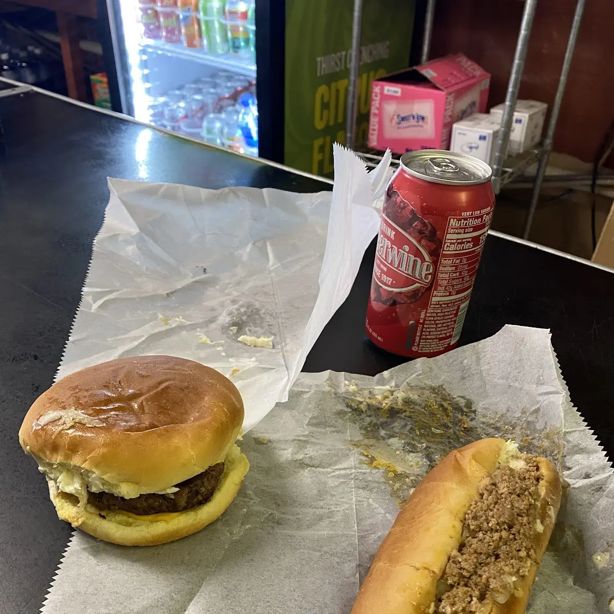 Cheeseburger and Hot Dog Combo