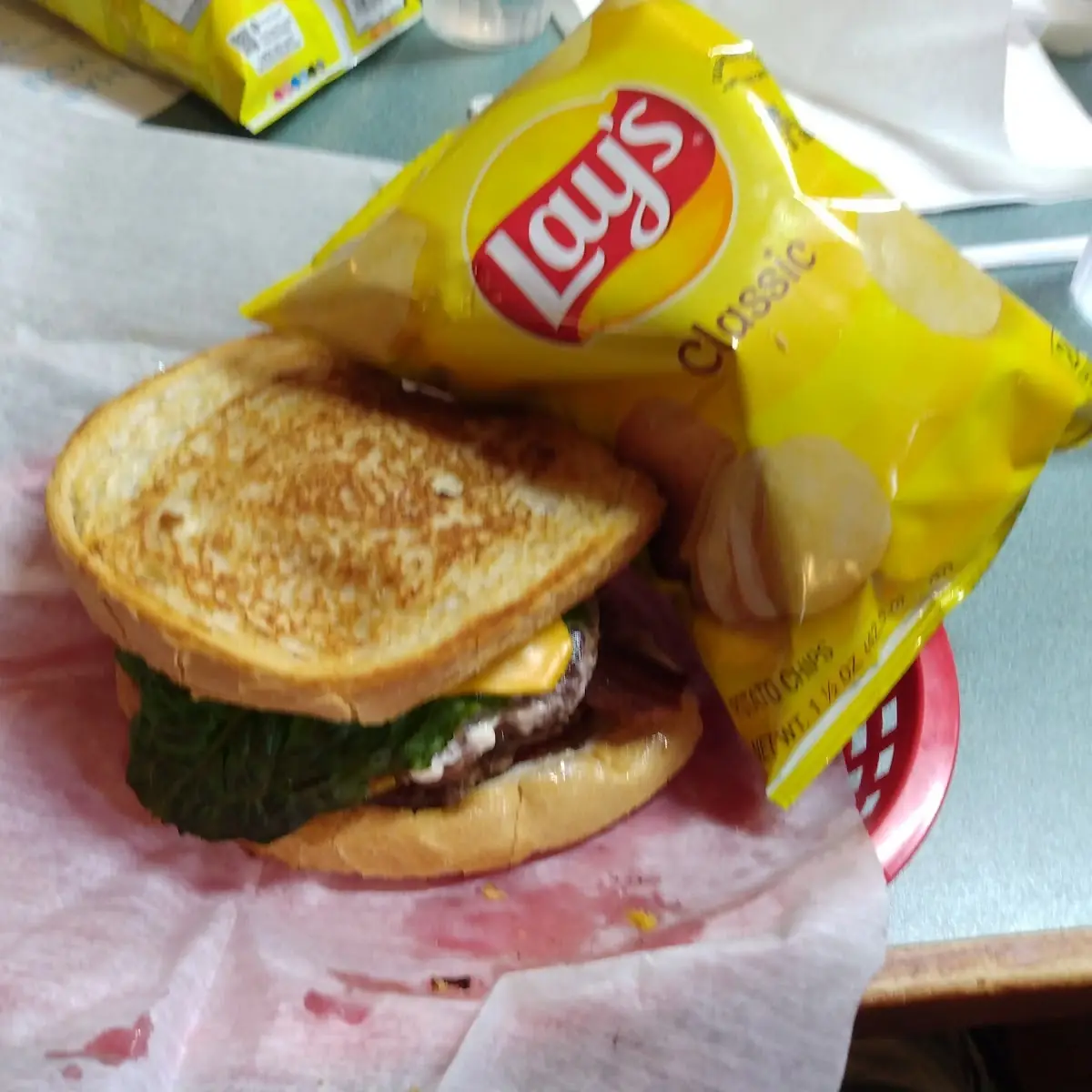 Double Bacon Cheeseburger on Sourdough