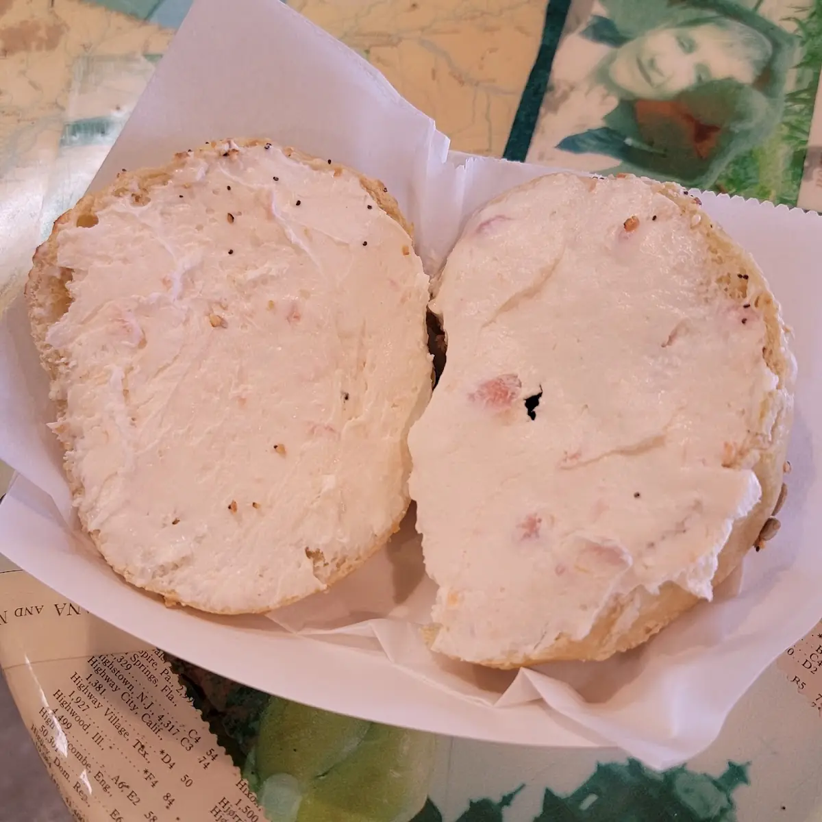 Everything Bagel with Salmon Spread