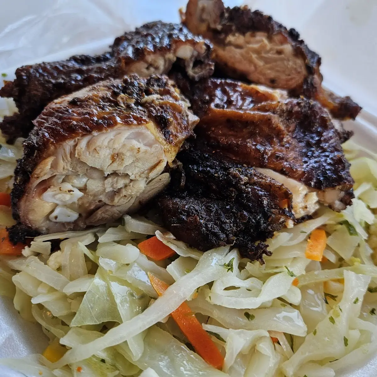 Jerk Chicken with Mixed Vegetables
