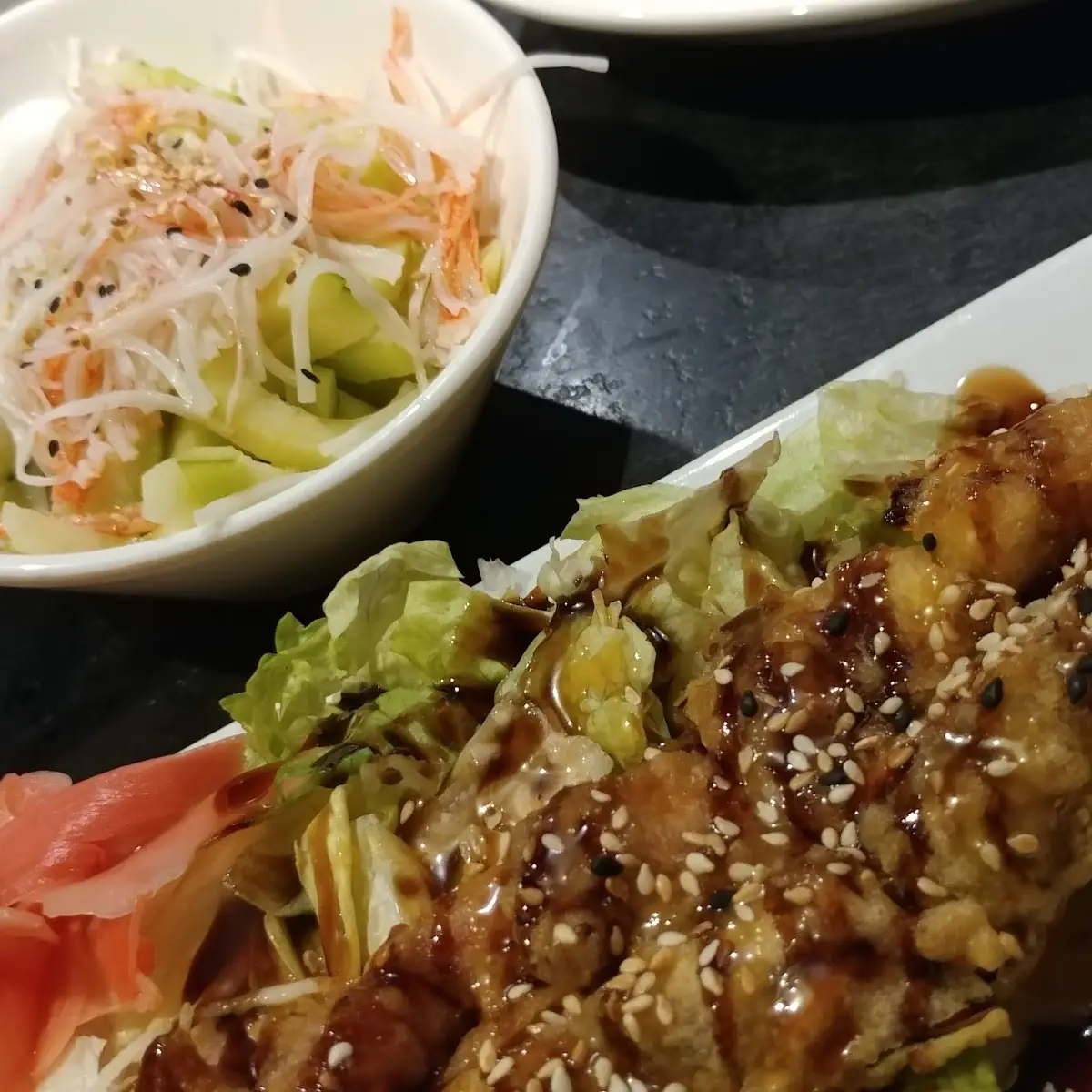 Softshell Crab and Cucumber Salad