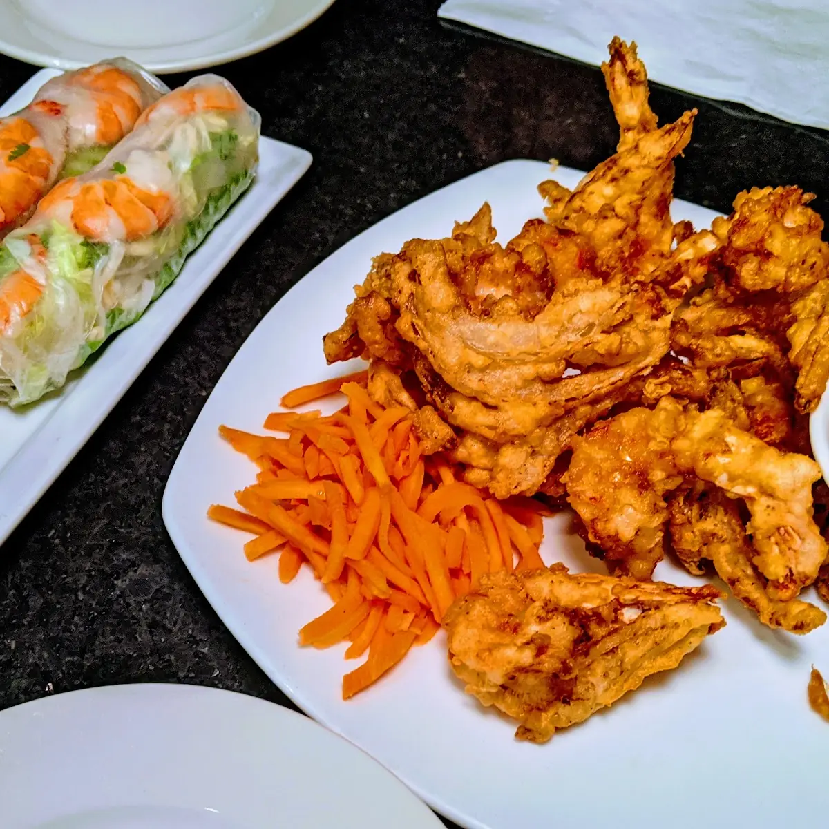 Summer Rolls & Shrimp Tempura
