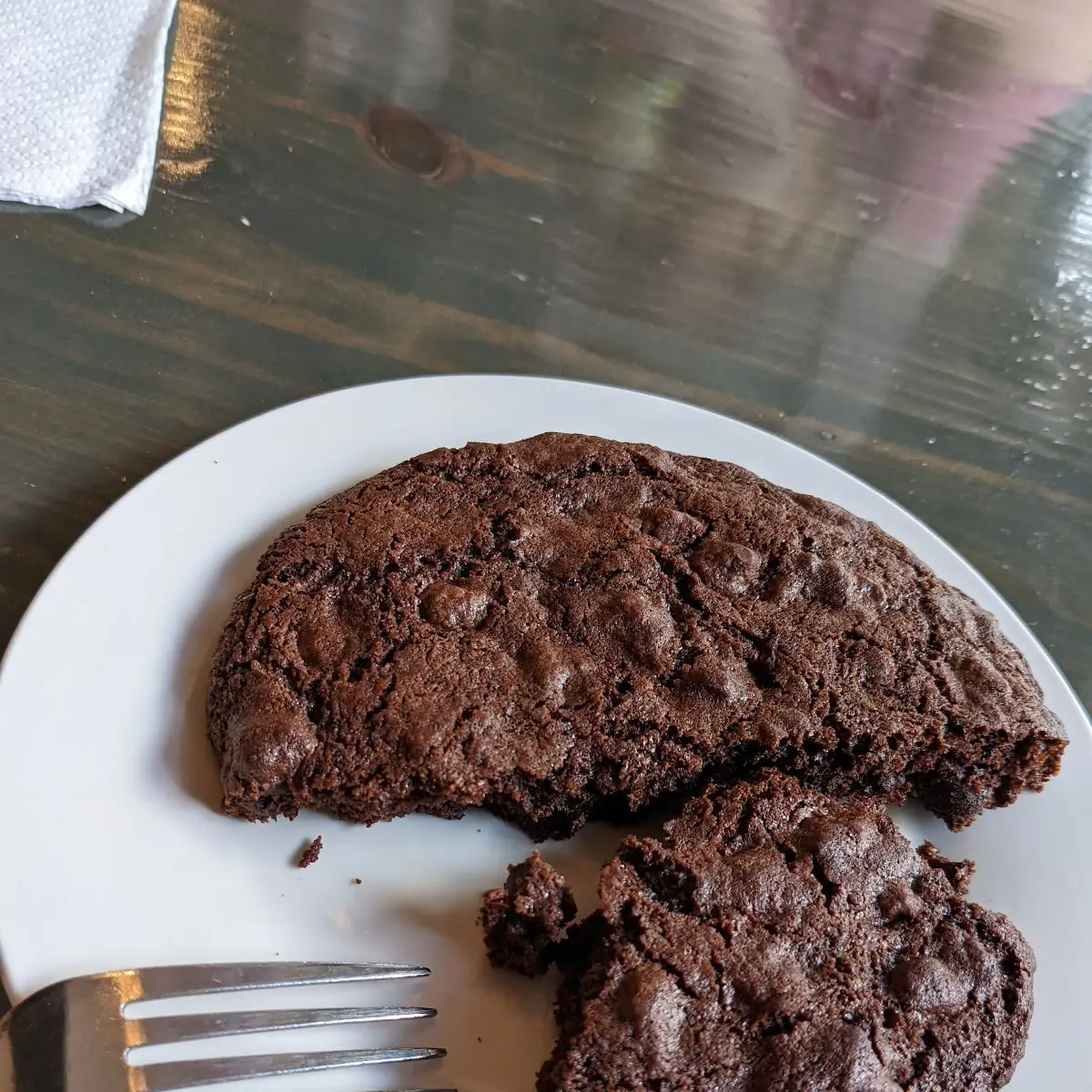 Homemade Chocolate Chocolate Chip Cookie