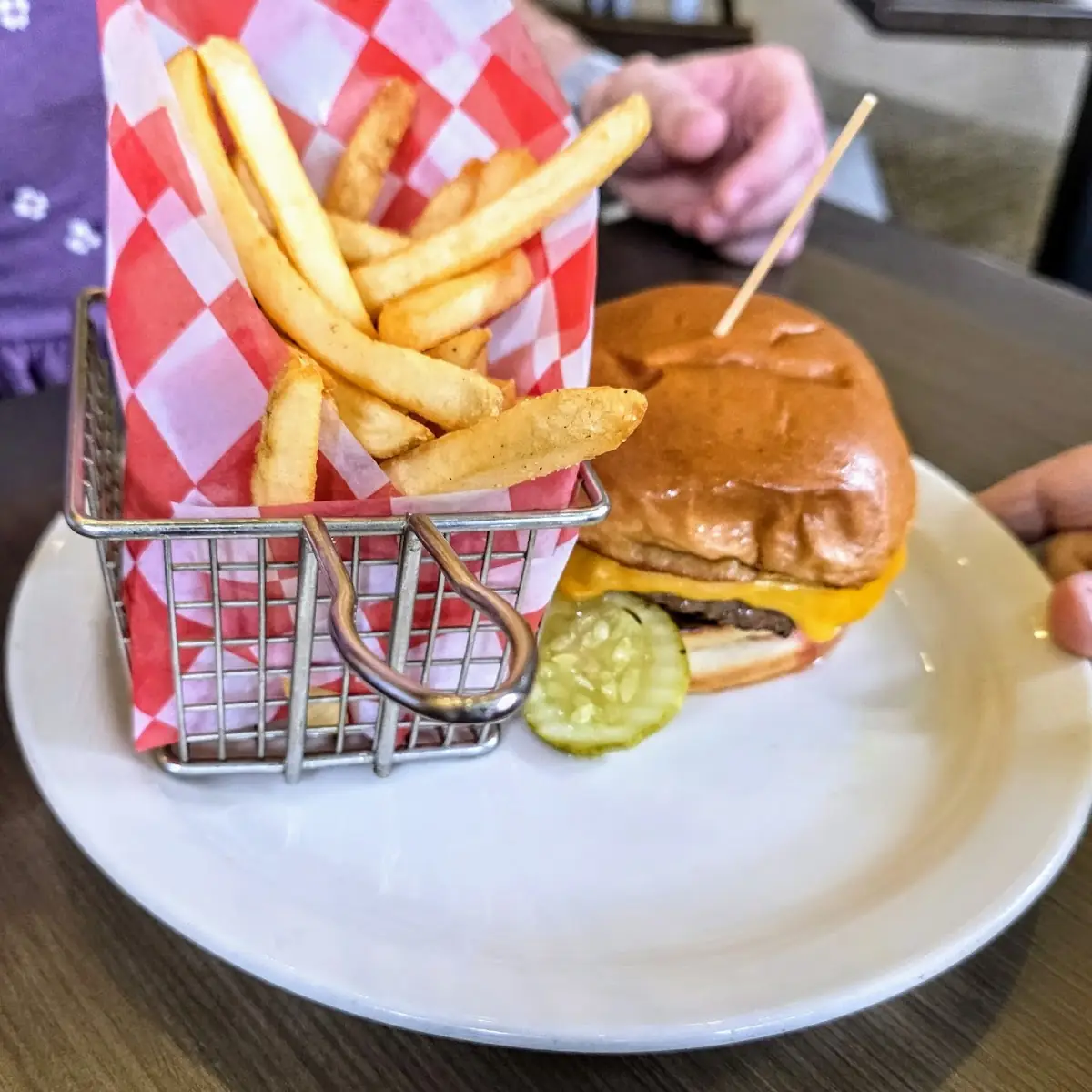 Cheeseburger and Fries
