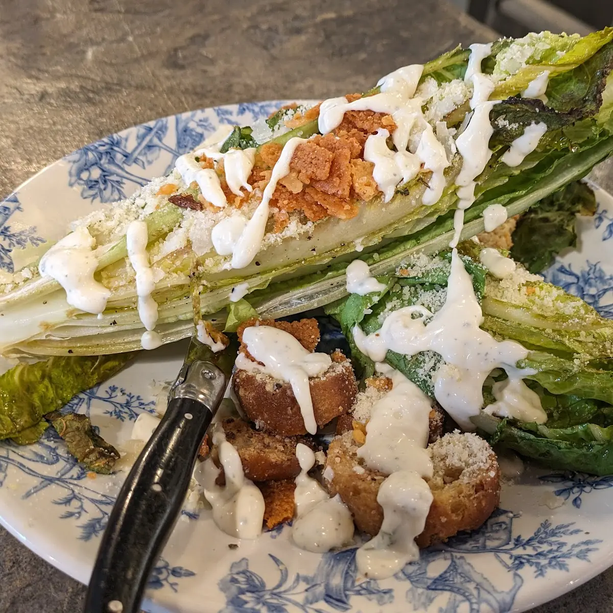 Grilled Caesar Salad