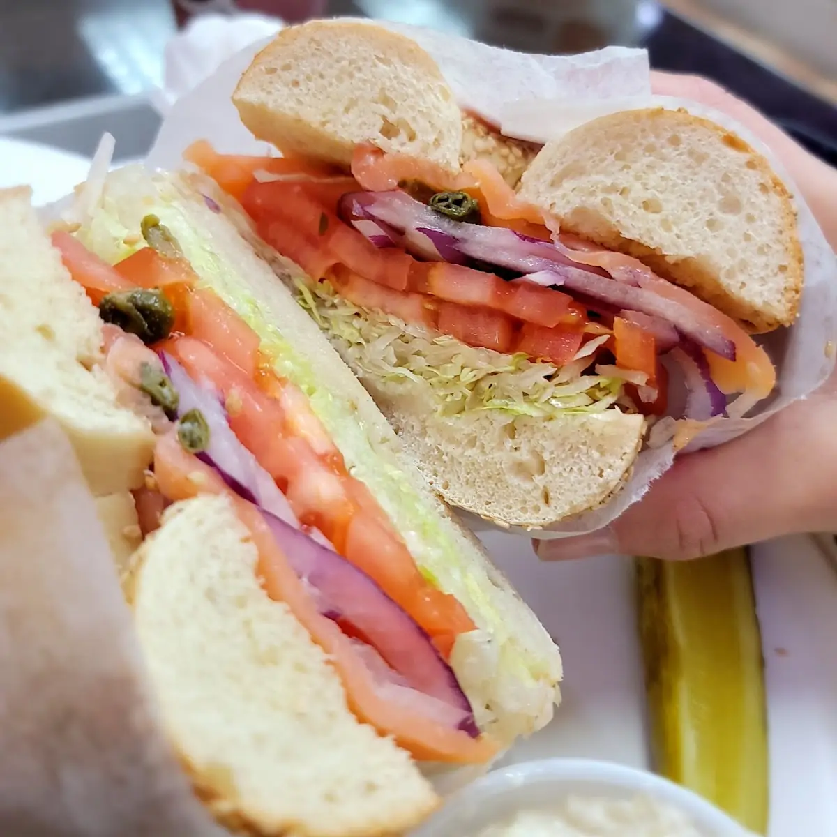 Sesame Bagel with Lox