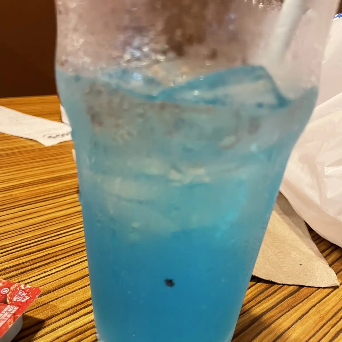 Blue Raspberry Lemonade with Strawberry