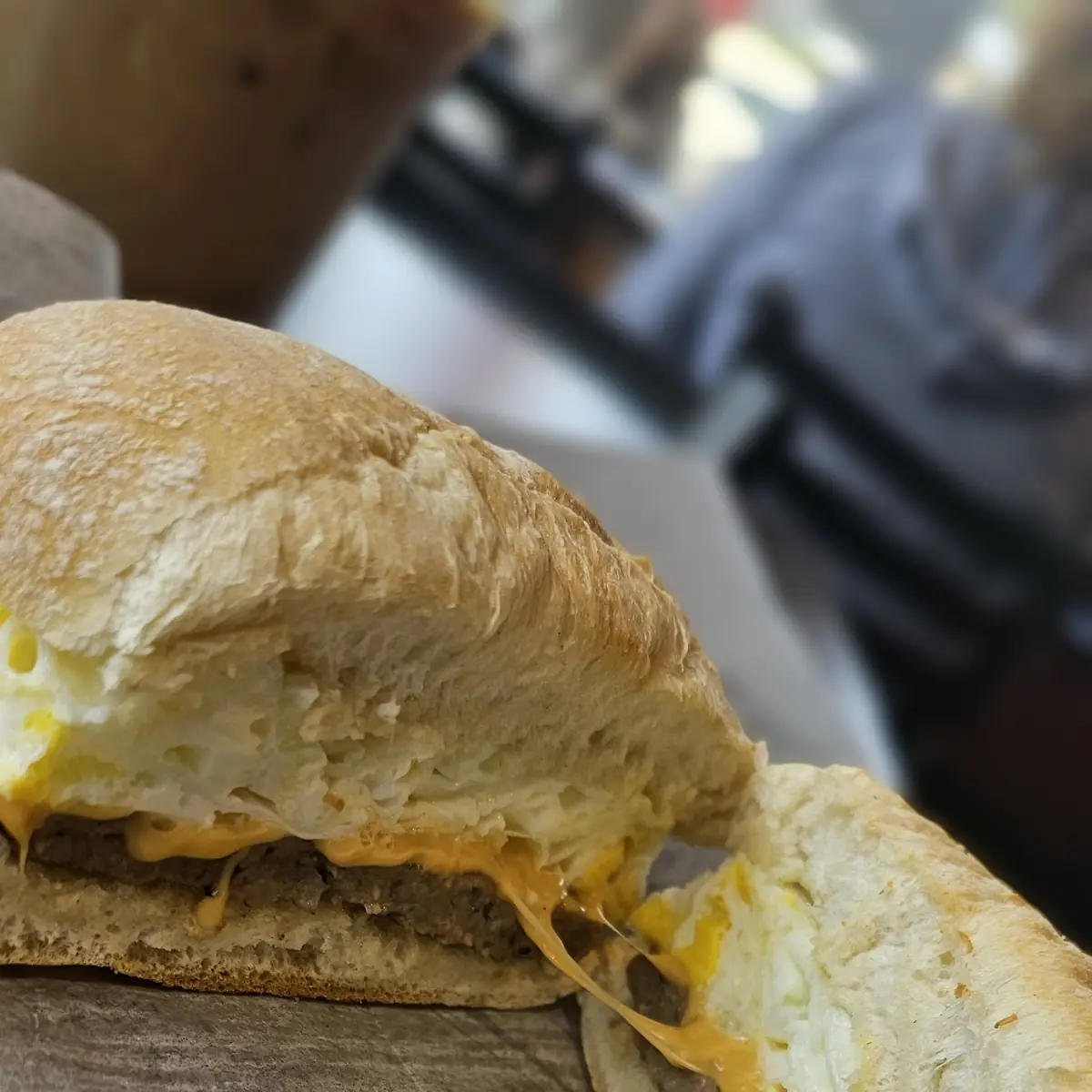 Sausage Egg & Cheese on Sweet Bread