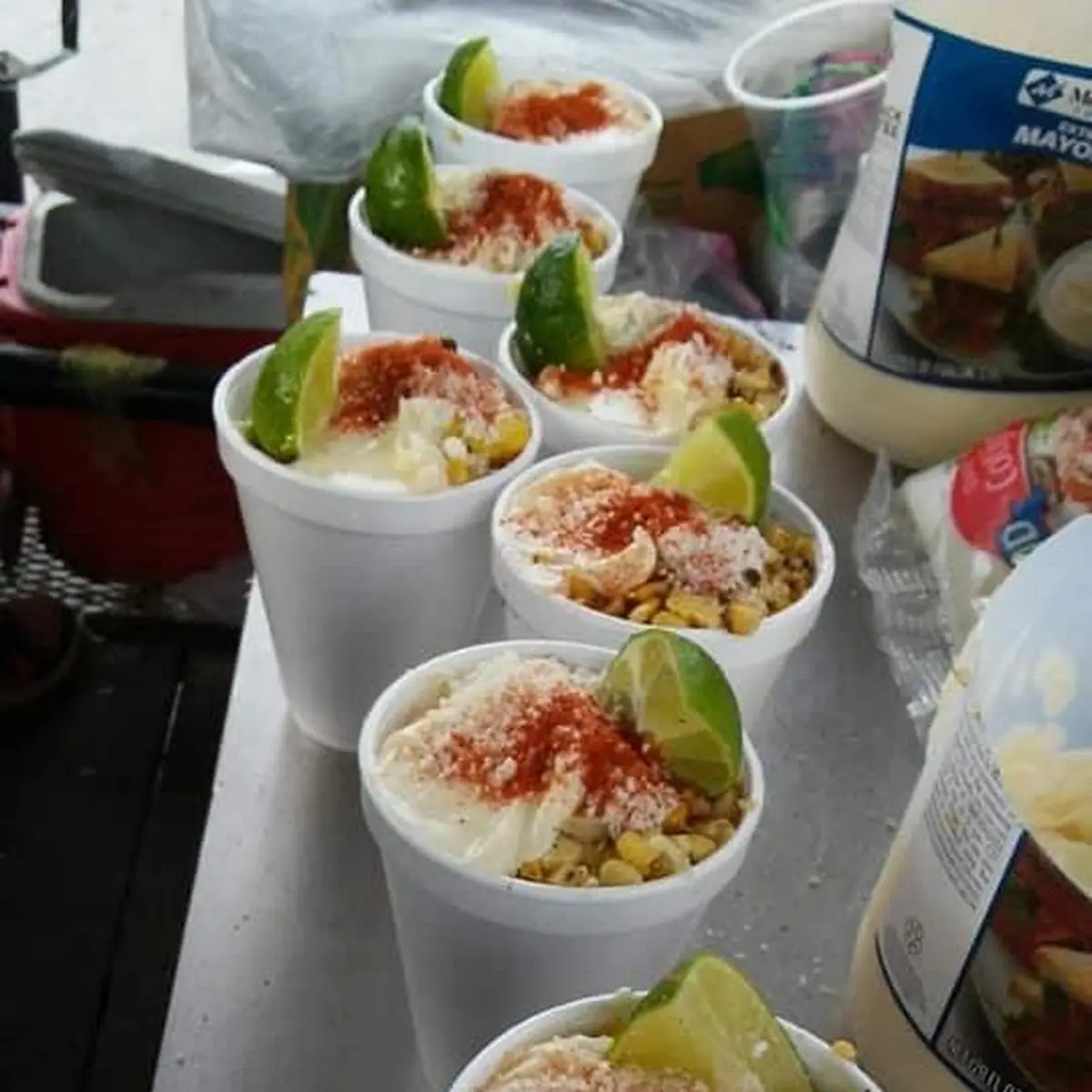 Esquite Preparado Prepared Corn in a Cup